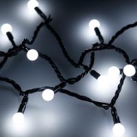 Arlight 025577 Светодиодная гирлянда ARD-BALL-CLASSIC-D13-20000-BLACK-200LED WHITE (230V, 14W) (Ardecoled, IP65)
