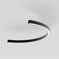 Arlight 034016(1) Светильник SP-LINE-HANG-ARC-C3535-D800-34W Warm3000 (BLACK, 230V) (Arlight, Металл)