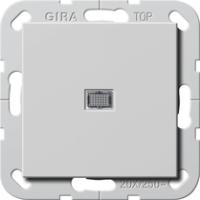 Gira 2834015 Клавишный выключатель британский стандарт (BS EN 60669-1) 20 AX 250 В~ с клавишей и контрольной лампочкойВыключатель 2-пол.