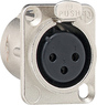 Gira 003600 Штекерный разъем XLR, серия D, фланцевое гнездо