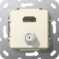 Gira 567501 Вставка HDMI и гнездо SAT-FПереходник