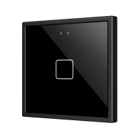 Zennio ZVIFR70X1A Выключатель сенсорный KNX Flat RGB 70 X1, 1 кнопка, 70x70, антрацит
