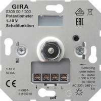 Gira 030900 Вставка электронного потенциометра для управляющего входа 1 - 10 ВФункции переключения