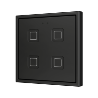Zennio ZVITR70X4A Tecla RGB 70 X4. PC-ABS Емкостная кнопка с RGB-подсветкой, 70 x 70 пикселей, 4 кнопки