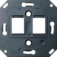 Gira 0197 00 Опорное кольцо системы Modular Jack, 2-местн., для размещения гнезд Modular Jack ITT Canon и Panduit