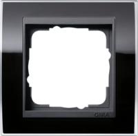 Gira 0211 738 Установочная рамка Gira Event Clear Черный с промежуточной рамкой антрацитового цвета