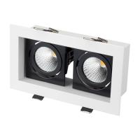 Arlight 024129 Светильник CL-KARDAN-S180x102-2x9W Day (WH-BK, 38 deg) (Arlight, IP20 Металл, 3 года)