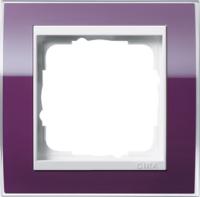 Gira 0211 753 Установочная рамка Gira Event Clear Темно-фиолетовый с промежуточной рамкой белого глянцевого цвета