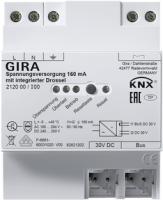 Gira 212000 Источник электропитания KNX 160 мА с интегрированным дросселем