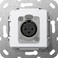 Gira 566703 Вставка гнездо XLR, серия DПаяное соединение