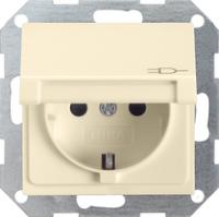 Gira 0414 01 Розетка SCHUKO 16 A 250 В~ с откидной крышкой, с затвором (shutter) и символом