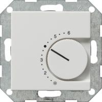 Gira 0397 27 Термостат помещения 24/5 (2) A~ с перекрестным кнопочным выключателем
