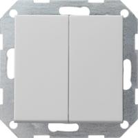 Gira 0128015 Кнопочный выключатель 10 AX 250 В~ с клавишей двойнойПерекрестный переключатель, 2-клавишн.