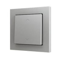 Zennio ZS551PB2SS ZS55. Простая сенсорная кнопка для 1 двоичного входа, 55 x 55 мм, серебристый