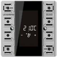Jung LS 5192 KRM TS D KNX комнатный контроллер-дисплей, компактный, 2 группы