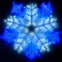 Arlight 025309 Фигура ARD-SNOWFLAKE-M6-890x890-576LED White/Blue (230V, 20W) (ARDCL, IP65)