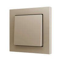 Zennio ZS551PB1C ZS55, Простая мягкая кнопка для 1 бинарного входа 55x55 мм – Шампанское