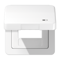 Jung CD 590 KL USB WW Откидная крышка