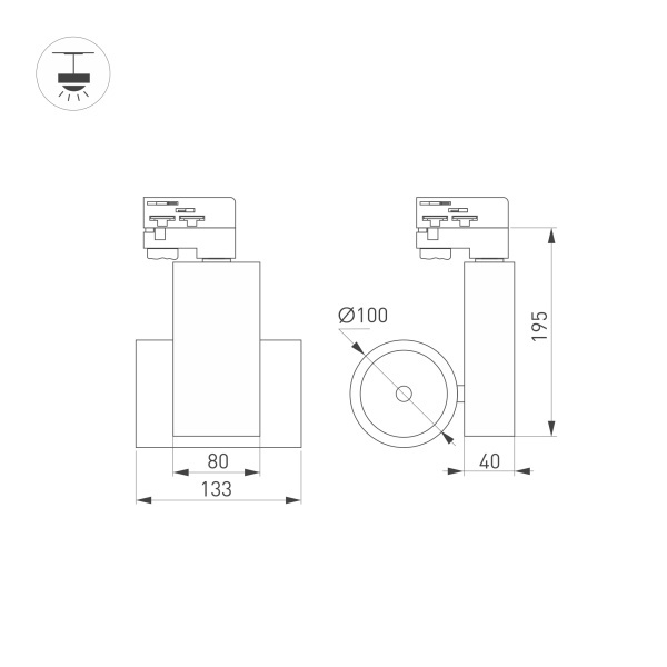 Оборудование Arlight 026376 Светильник LGD-ARES-4TR-R100-40W White6000 (WH, 24 deg) (ARL, IP20 Металл, 3 года) по выгодной цене. Купить в Москве со скидкой.