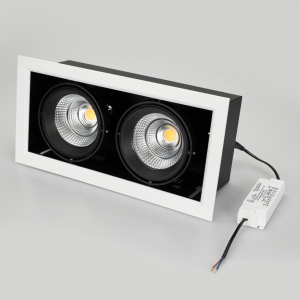 Оборудование Arlight 027927 Светильник CL-KARDAN-S375x190-2x25W Day4000 (WH-BK, 30 deg) (ARL, IP20 Металл, 3 года) по выгодной цене. Купить в Москве со скидкой.