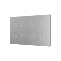 Zennio ZVITRXL8S Tecla RGB XL 8. PC-ABS Емкостная кнопка, 8 кнопок