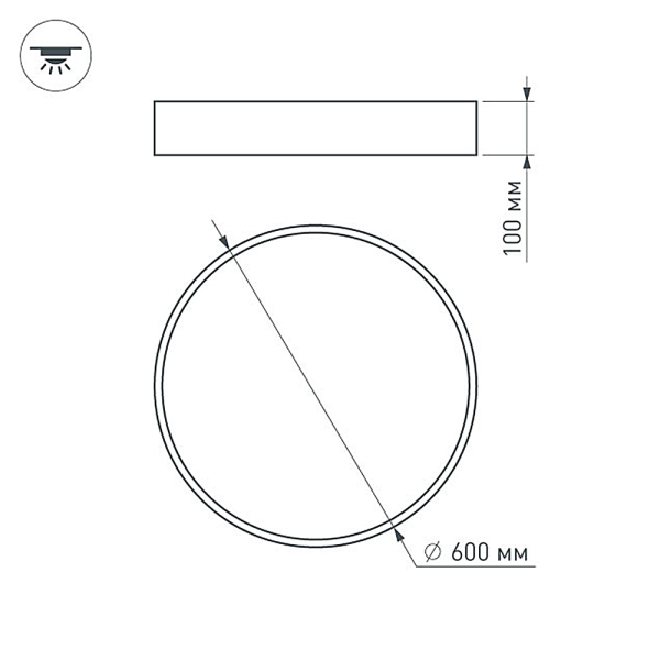 Оборудование Arlight 022130 Светильник SP-TOR-TB600SW-50W Day White (ARL, IP20 Металл, 3 года) по выгодной цене. Купить в Москве со скидкой.