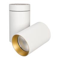 Arlight 027571 Светильник SP-POLO-SURFACE-TURN-R85-15W Warm3000 (WH-GD, 40 deg) (Arlight, IP20 Металл, 3 года)