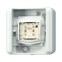 Jung 8471.02 LED W KNX кнопка с BCU, нейтральное положение