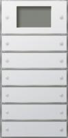 Gira 2046 112 Сенсорный выключатель 3 KNX Plus, 6-местн. (2+4)