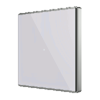 Zennio Square TMD/Выключатель сенсорный KNX, 1/2/4/6 кнопок, термодатчик, термостат, цвет: Серебряный ZVI-SQTMD1-S