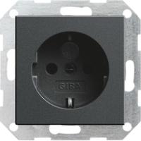 Gira 2755 28 Розетка SCHUKO 16 A 250 В~ с затвором (shutter) и символом , без распорочных захватов