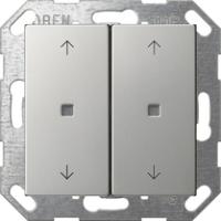 Gira 5174 600 Кнопочный выключатель KNX, клавиша, 2-местн. с символами стрелок