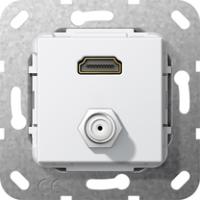 Gira 567503 Вставка HDMI и гнездо SAT-FПереходник