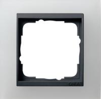Gira 0211 24 Установочная рамка Gira Event Opaque Белый с промежуточной рамкой антрацитового цвета