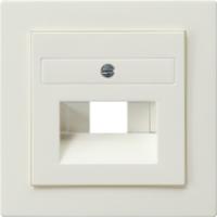 Gira 027040 Накладка для коммутационной розетки UAE/IAE (ISDN) и коммутационной розетки подключения к сетибез поля для надписи