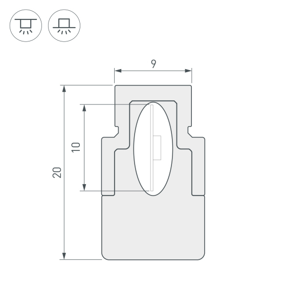 Оборудование Arlight 023669 Профиль WPH-FLEX-STR-Н20-10m White (ARL, Пластик) по выгодной цене. Купить в Москве со скидкой.