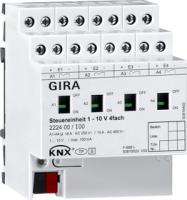 Gira 222400 Модуль управления KNX 1 – 10 В, 4-канал. с ручным управлением