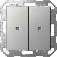 Gira 5173 600 Кнопочный выключатель KNX, клавиша, 2-местн.