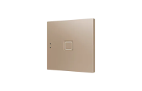 Zennio ZVITR1C Tecla RGB 1. PC-ABS Емкостный сенсорный переключатель с RGB-подсветкой, 1 кнопка, шампань