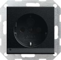 Gira 1170 005 Розетка SCHUKO 16 A 250 В~ со светодиодной подсветкой для ориентации, с затвором (shutter) и символом