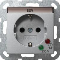 Gira 0451 26 Розетка SCHUKO 16 A 250 В~ с защитой от перенапряжения и полем для надписи