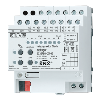 Jung 2336 REG HZR HE KNX актуатор отопления, 6 групп