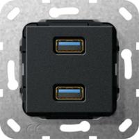 Gira 568510 Вставка USB 3.0 тип A 2-местн.Разветвительный кабель