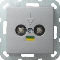 Gira 0405 26 Розетка для выравнивания потенциалов 2-местн.