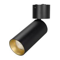 Arlight 027532 Светильник SP-POLO-SURFACE-FLAP-R65-8W Warm3000 (BK-GD, 40 deg) (Arlight, IP20 Металл, 3 года)