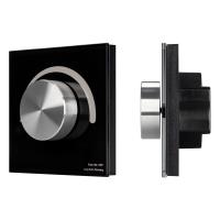 Arlight 028433 Панель SMART-P99-DIM-G-IN Black (230V, 1.5A, 0/1-10V, Rotary, 2.4G) (Arlight, Стекло)