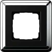 Gira 0211 642 Установочная рамка Gira ClassiX Хром-черный