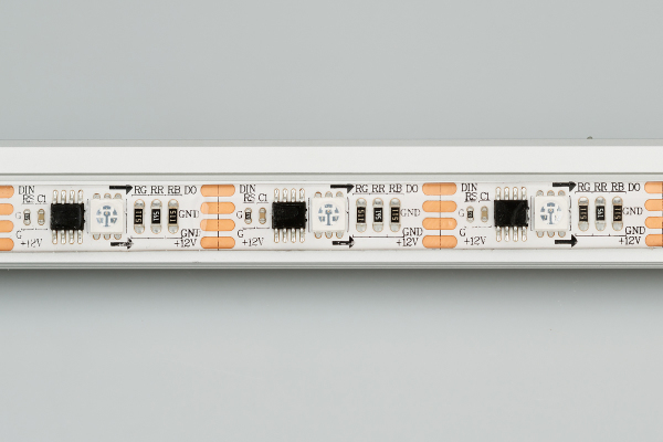 Оборудование Arlight 024500 Светодиодная лента SPI-5000SE-AM 12V RGB (5060, 150 LED x1, 1903) (ARL, Закрытый, IP65) по выгодной цене. Купить в Москве со скидкой.