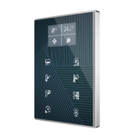 Zennio TMD-Display One/Контроллер комнатный KNX, 8 сенсорных кнопок, дисплей 1.8 дюймов ZVI-TMDD-C