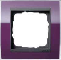Gira 0211 758 Установочная рамка Gira Event Clear Темно-фиолетовый с промежуточной рамкой антрацитового цвета
